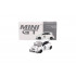 Fiat 595 Abarth LB-Works X Abas Works Gara White 2024 1:64 Modellauto MGT00809
