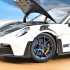 Porsche 911 GT3 RS Weissach Paket 1:18 Modellauto Miniatur Weiß Indigoblau 187353 Blau 1/18