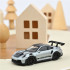 Porsche 911 GT3 RS 1:43 Modellauto Miniatur 1/43 Silber Schwarz Norev 750049 Jet Car