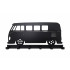 VW T1 Schlüsselbrett Schwarz Stahl Brett für Schlüssel Z 058743 ST1