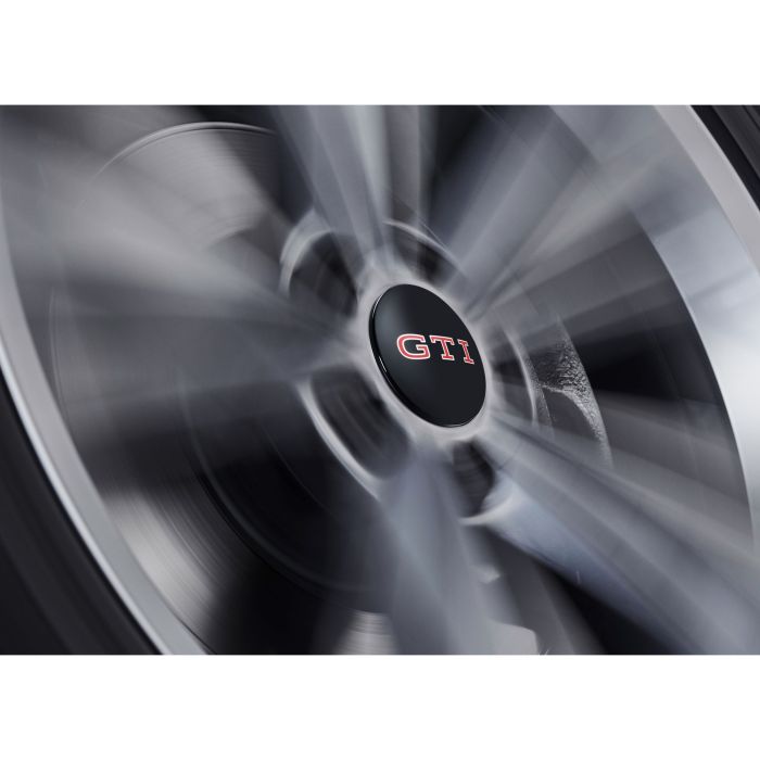 VW GTI dynamische Nabenkappen Nabendeckel stehendes GTI Logo 000071213E