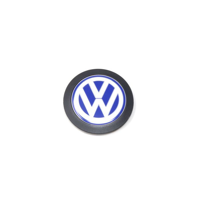 Original VW Emblem für Motorabdeckung 038103940F Logo Abdeckung Blau Weiß 90mm Zeichen Motorraum