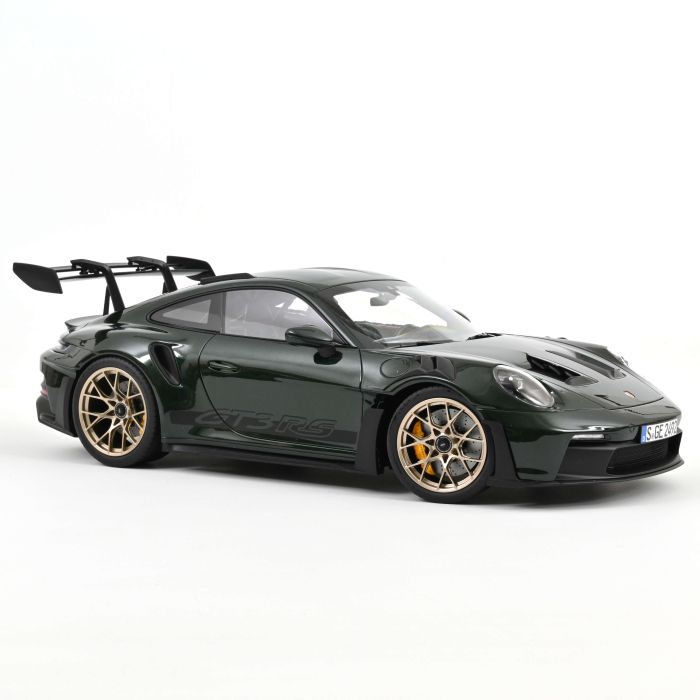 Porsche 911 GT3 RS 2022 Jetgrün metallic und Schwarz 1:12 Modellauto 127532 Norev