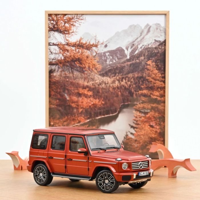 Mercesdes Benz G Klasse 2024 Kupferorange 1:18 Modellauto Norev 183033
