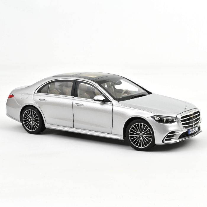 Mercedes Benz S Klasse AMG Line 2021 Brillantsilber 1:18 Modellauto Norev 183805