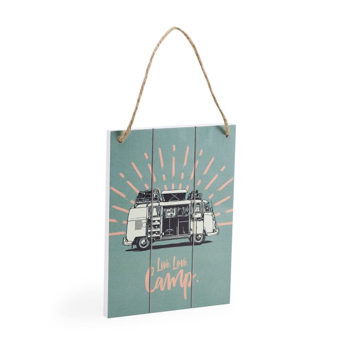 VW T1 Holzschild "Live Love Camp" Schild Bulli Camper 1H2087002A