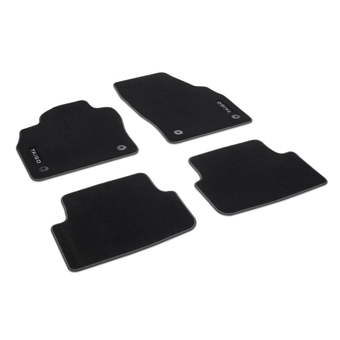 VW Taigo Premium Textilfussmatten Velours Fussmatten Satz Vorn + Hinten Fußmatte 2G7061270WGK 2G7061270 WGK