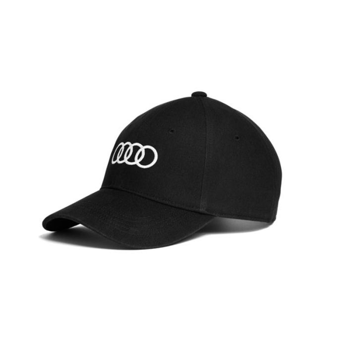 Audi Baseballcap schwarz 3131701000 Mütze Hut Kappe Cap Ringe