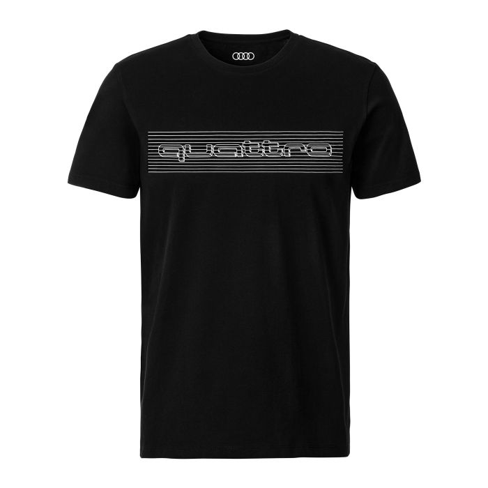 Audi Herren T Shirt quattro Schwarz S M L XL XXL T-Shirt 3132102402 3132102403 3132102404 3132102405 3132102406