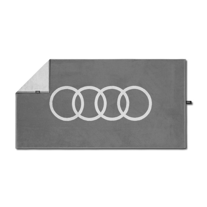 Audi Audi Badehandtuch hellgrau 80x150cm Badetuch Handtuch 3132501400