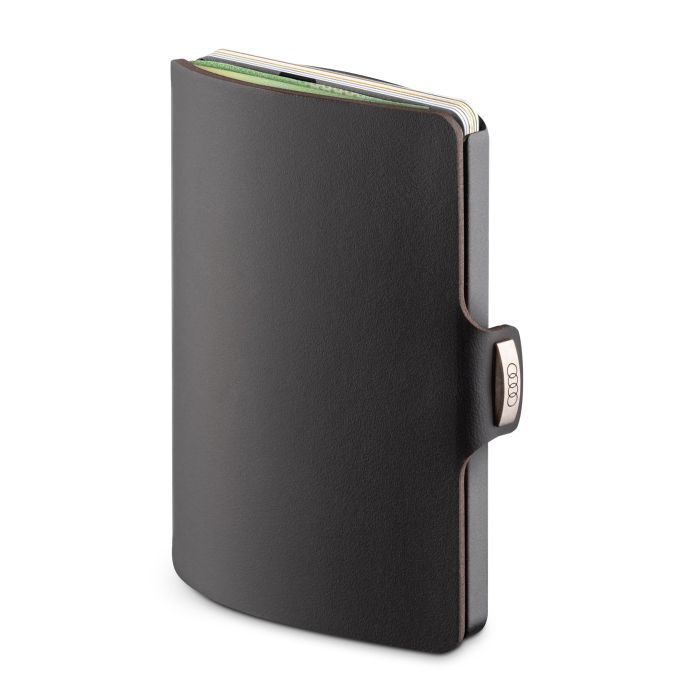 Audi I-CLIP schwarz Karten Etui Geldbörse Wallet 3152401300