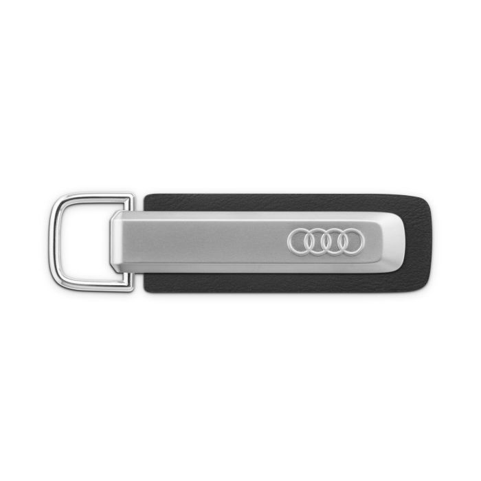Audi Schlüsselanhänger Ringe silber/schwarz Anhänger Key Ring 3182500100