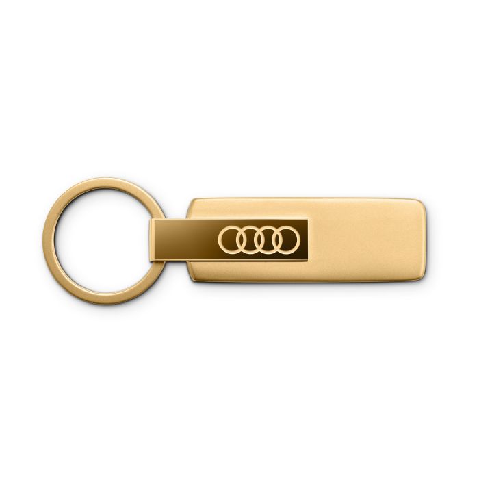 Audi Ringe Schlüsselanhänger Edelstahl Gold Anhänger Key Ring 3182501820