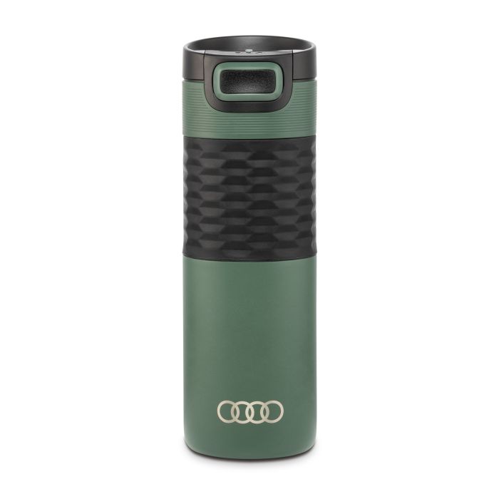 Audi Isolierbecher Edelstahl grün Thermobecher Becher Kaffeebecher 3292500110