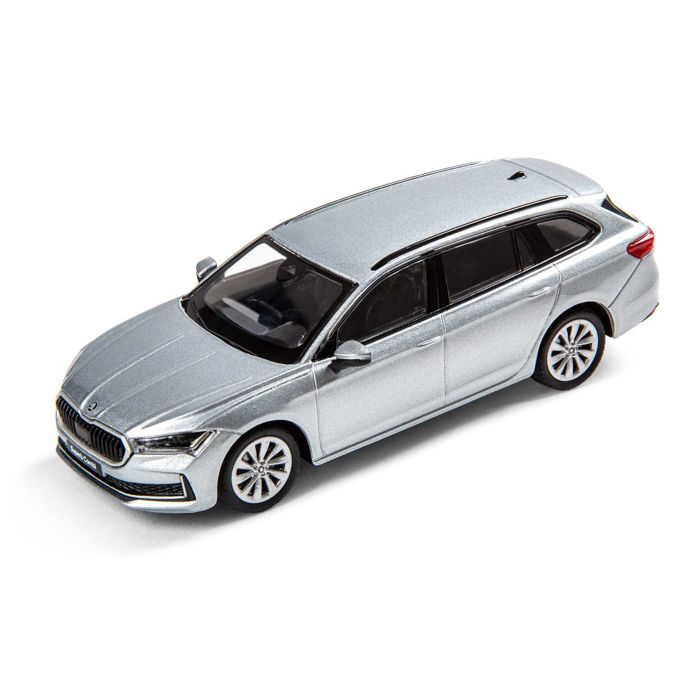 Skoda Superb Combi 1:43 Modellauto Miniatur 1/43 Pebble Silver Silber 3P0099300 M7P