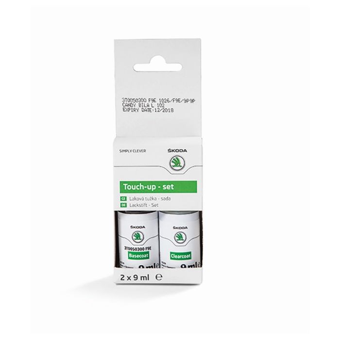 Skoda Lackstiftset Candy Weiss F9E Lackstift 3T0050300 F9E