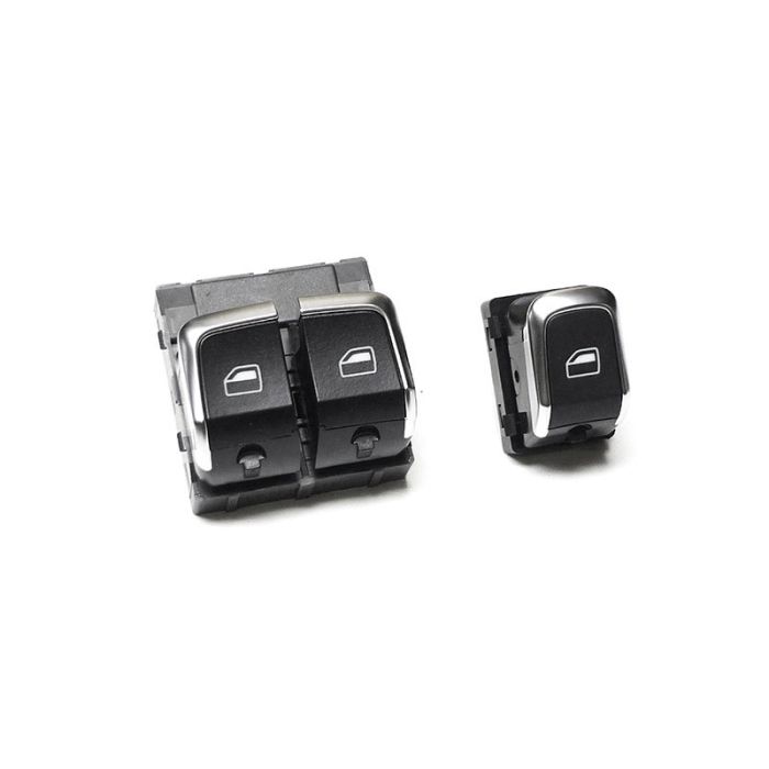 Audi Original A5 8T Coupe Alu Fensterheber Schalter Chrom 2er Set