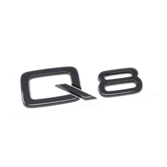 Audi Q8 Schriftzug Schwarz Emblem Logo Hinten Heckklappe 4M8071803 Schwarz Original Modellbezeichnung