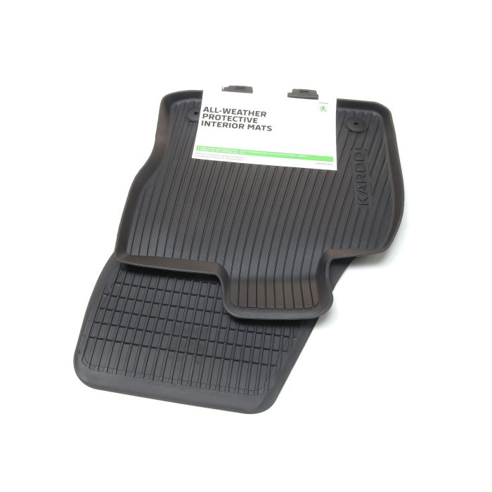 Original Skoda Karoq (NU) Gummifußmatten vorn Allwettermatten Fussmatten Matten 57B061502