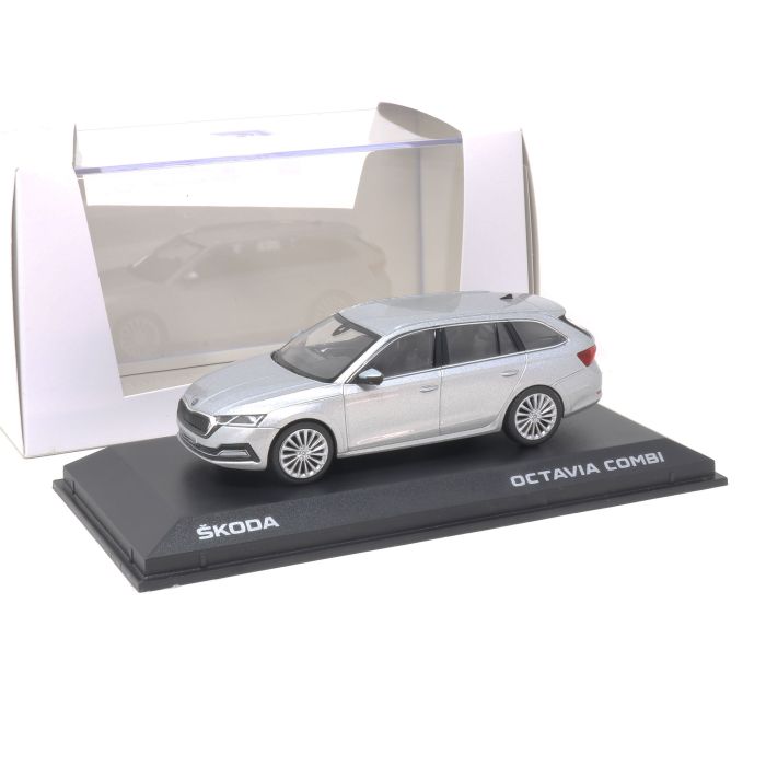 Skoda Octavia Combi A8 1:43 Brillant Silber 5E7099300 A7W Modellauto Miniatur 1/43 Silver Original