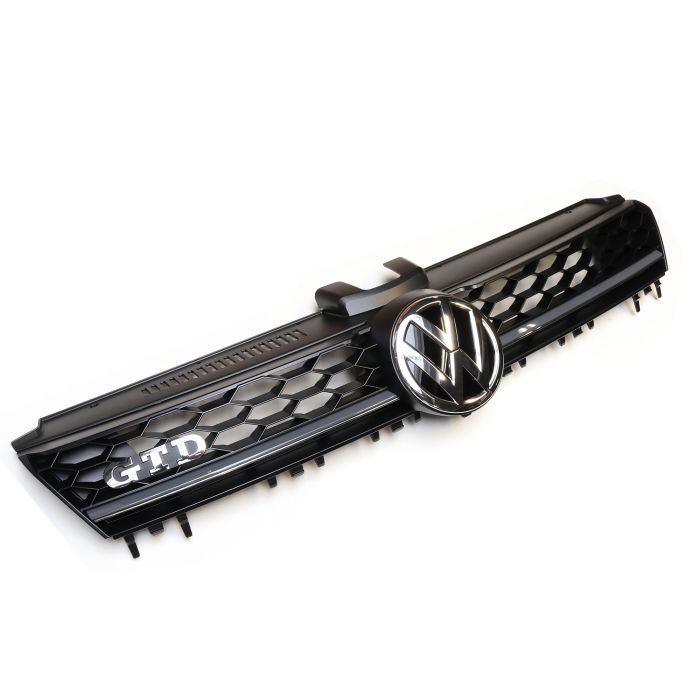 GTD Kühlergrill schwarz grau chrom Grill Original VW Golf 7 5G0853651AKBTV