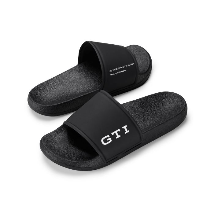 VW GTI Badelastschen  Badesandalen Sliders Latschen schwarz 5HV084350  041 5HV084350A 041 5HV084350B 041 5HV084350C 041 5HV084350D 041
