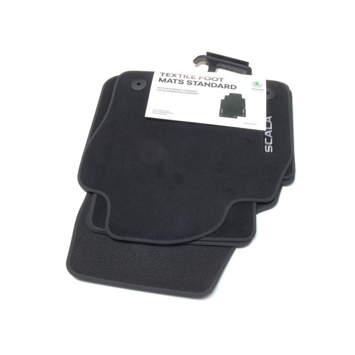 Original Skoda Scala Standard Textilfussmatten Set Stoffmatten Fußmatten Matten 657061404 