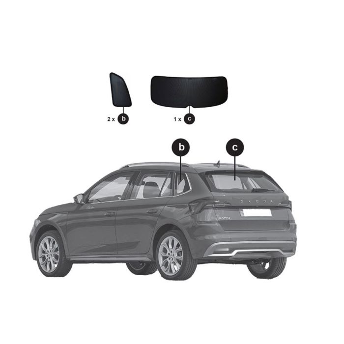 Skoda Kamiq Sonnenschutz Set Heckscheibe Kofferraumseitencheiben 658064361