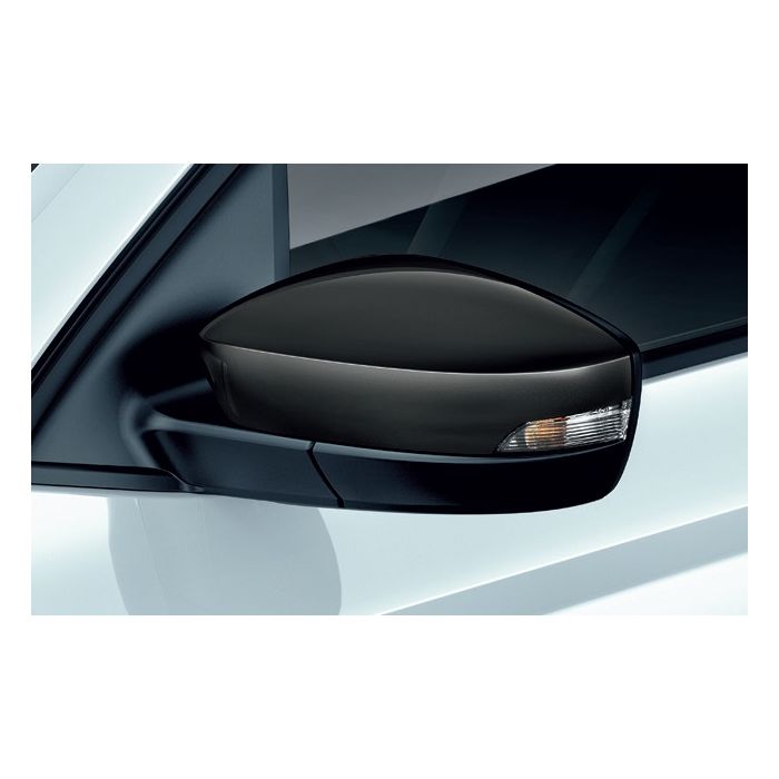 Skoda Fabia Rapid Spiegelkappen Set links rechts schwarz 6V0072530A