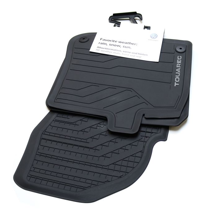 VW Touareg Allwetterfußmatten vorn hinten Satz Gummimatten Fussmatten Matten Zubehör 761061500 82V