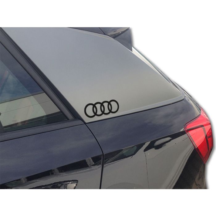 Audi Original Dekorfolie Audi Ringe Brillantschwarz 81B064317 Y9B Aufkleber Folie