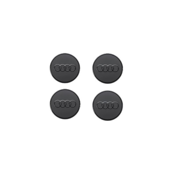 Audi 4 Stk. Nabenkappen Schwarz Nabendeckel Kappen Felgendeckel 85H071006A