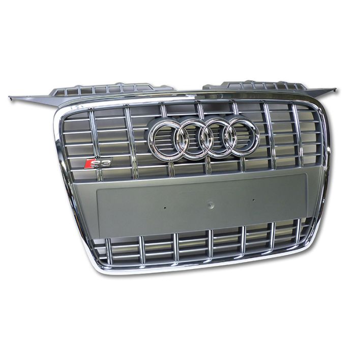 Audi Original S3 8P Kühlergrill Frontrgrill Chrom Platiniumgrau A3 Nachrüstung 8P0853651A 1RR