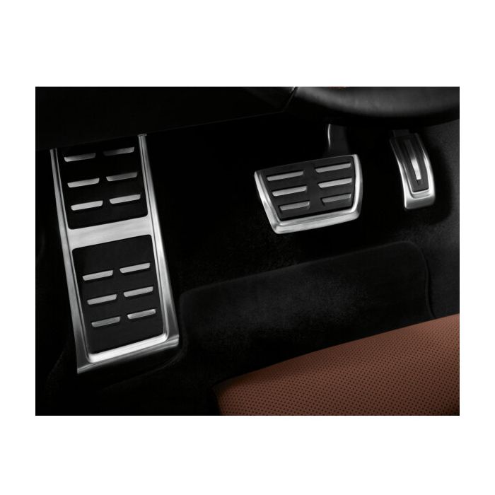 Audi Fußstütze und Pedalkappen in Edelstahl Kappen für Pedale 8V1064205A 