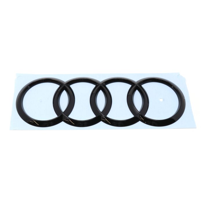 Audi Zeichen Ringe Heckklappe schwarz glänzend Original A4 A6 8W9853742A T94