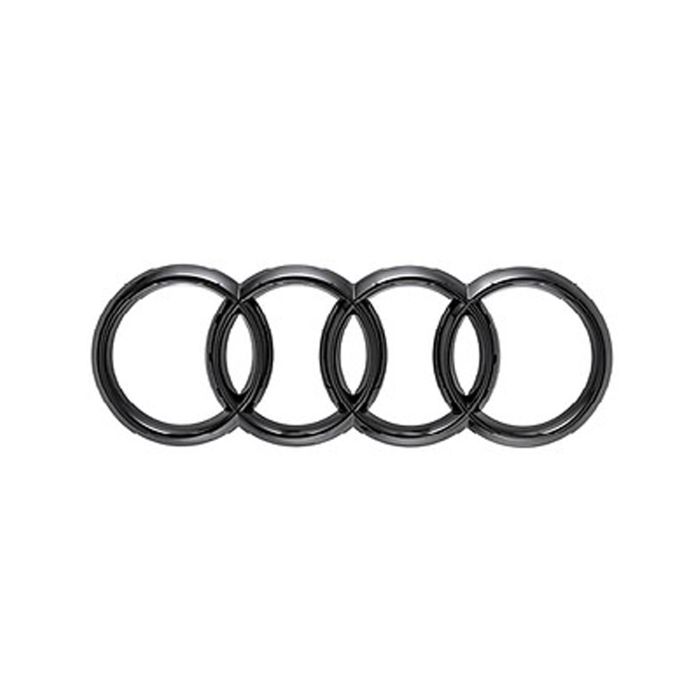 Audi A3 Ringe Heckklappe Selbstklebend Schwarz Glänzend 8Y4071802