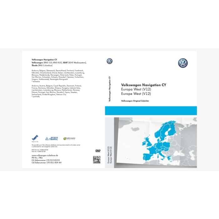 Volkswagen Original Software West Europa 2015 V12 für RNS 510 / 810 Navigationssystem 