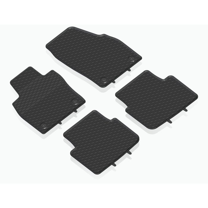 Gummimatten 4 tlg. Fussmatten Allwetter Matten kompatibel mit Skoda Kamiq Scala