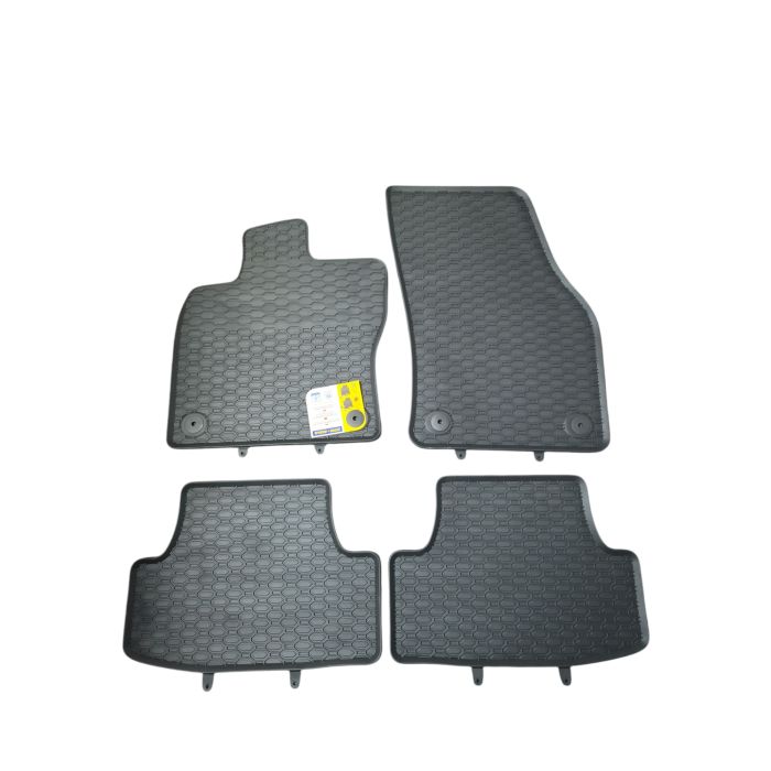 Gummimatten 4 tlg. Fussmatten Allwetter Matten kompatibel mit Audi Q2 922/4C