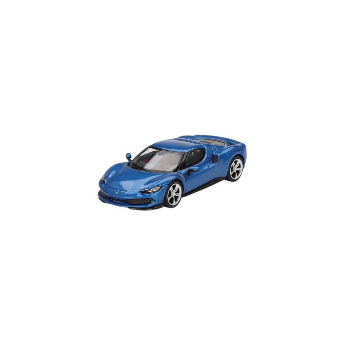 Ferrari 296 GTB BLU Cora 2024 1:64 Modellauto BBRFER64004