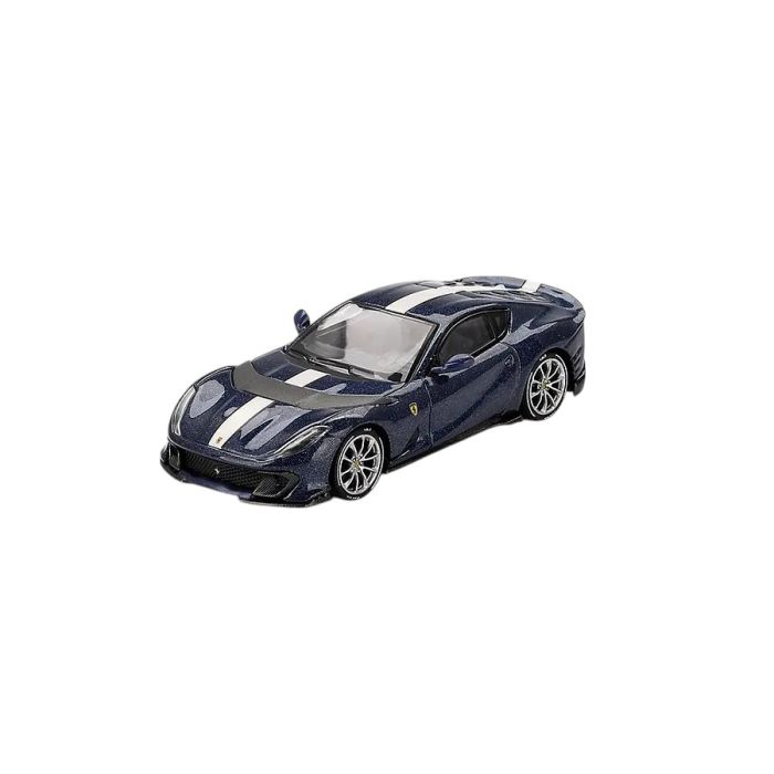 Ferrari 812 Competitizone Blu Tour de France 2023 1:64 Modellauto BBRDIE64011