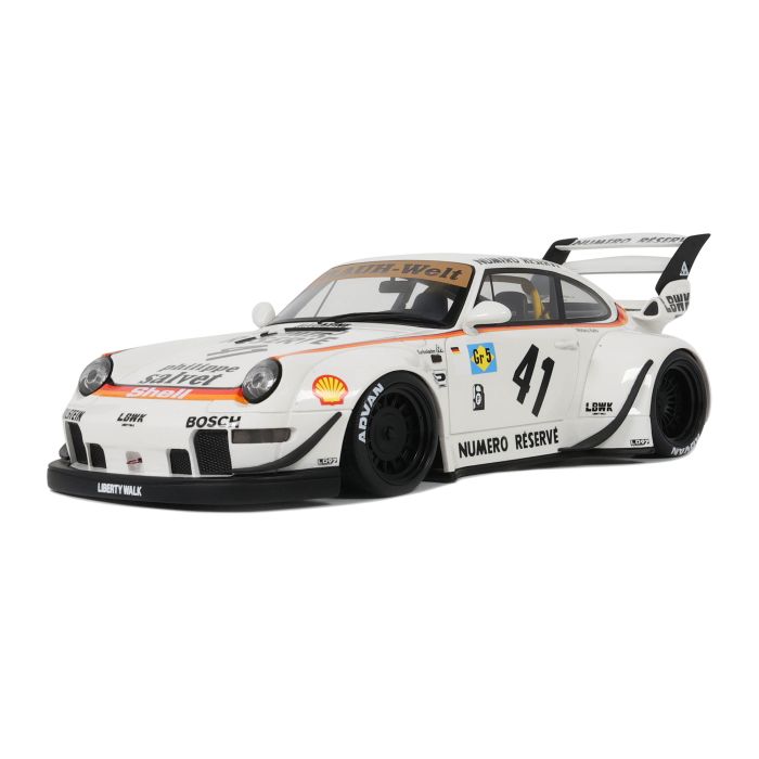 Porsche 911 964 RWB Bodykit Kato San 1:18 Modellauto Miniatur 1/18 White GT451 Weiß 451