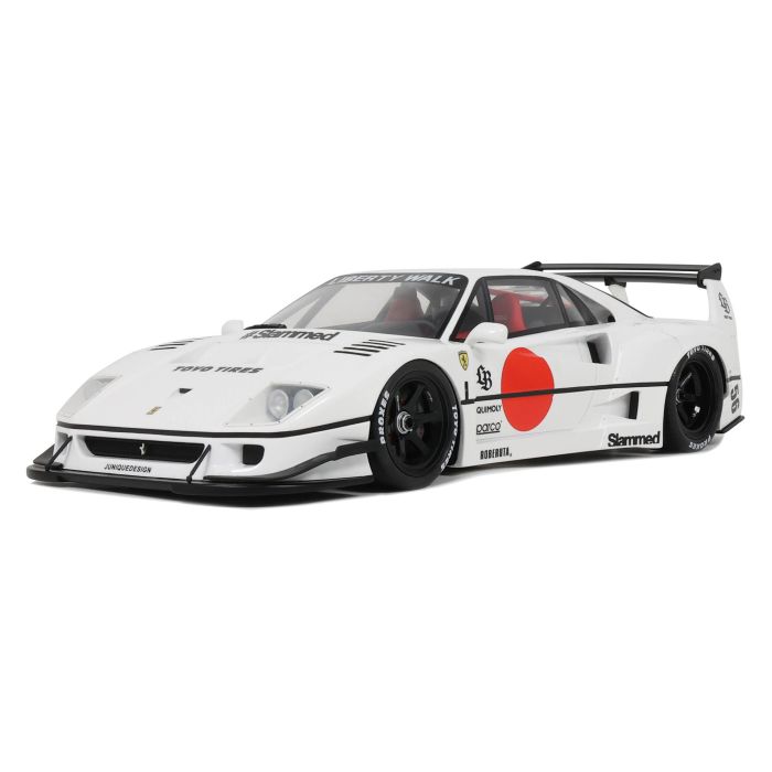 Ferrari F40 LB Works 1:18 Modellauto Miniatur 1/18 Weiß GT470 LBWK Liberty Walk