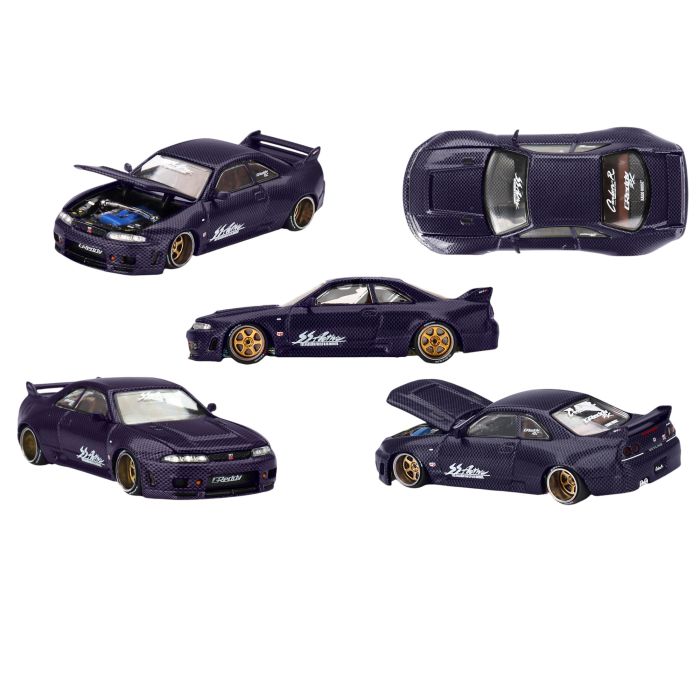 Nissan Skyline GT-R (R33) Active Carbon R V2 1995 1:64 Modellauto KHMG163