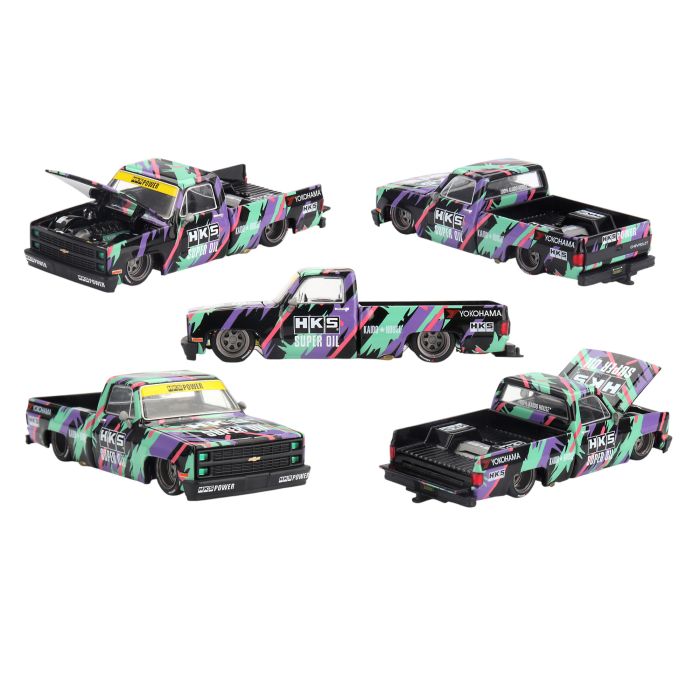 Chevrolet Silverado Kaido HKS V1 1980 1:64 Modellauto MiniGT Kaido House KHMG174