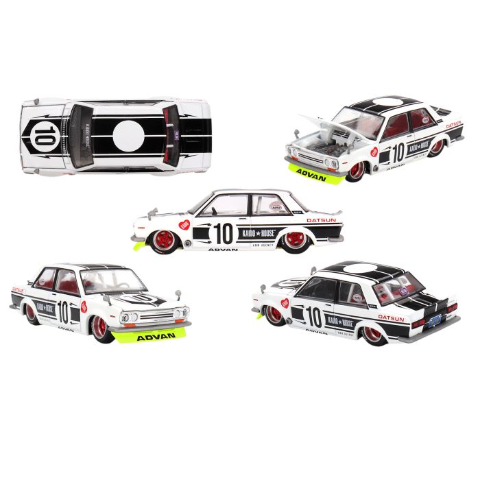 Datsun 510 Street Team XMM V1 1969 1:64 Modellauto Mini GT KHMG176