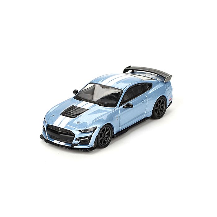 Ford Mustang Shelby GT500 Heritage Edition 1:64 Modellauto Miniatur 1/64 Brittany Blue Blau MGT00758 MGT00758-L