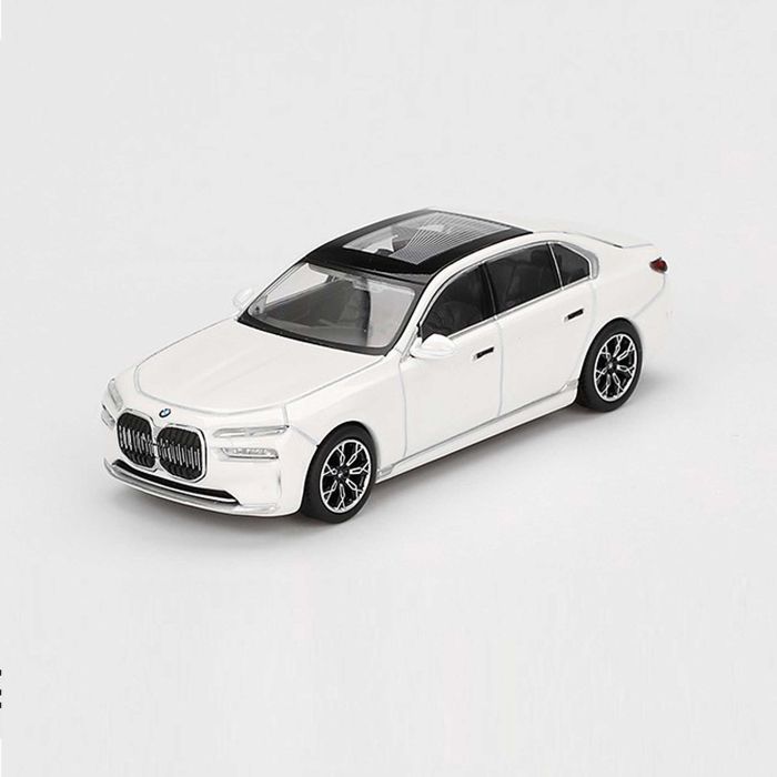 BMW i7 xDrive 60 Limousine 1:64 Modellauto Miniatur 1/64 Mineral White MGT00819