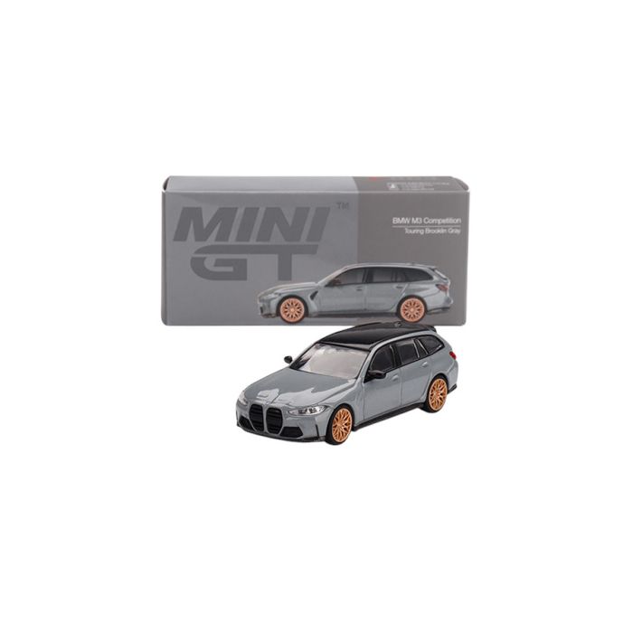 BMW M3 Touring (G81) Competition Brooklyn Grey 2024 1:64 Modellauto MGT00864-L