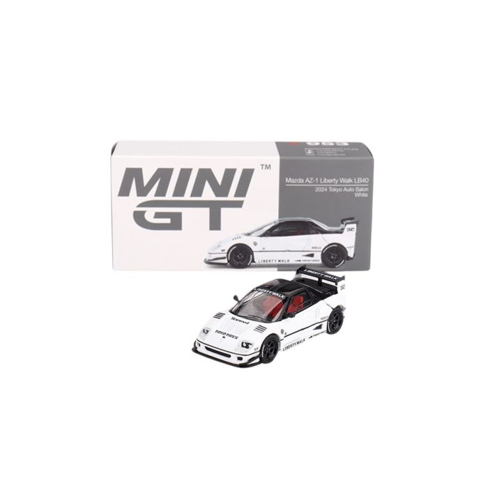 MAZDA AZ-1 Liberty Walk LB40 Tokyo Auto Salon 2024 1:64 Modellauto MGT00953-R